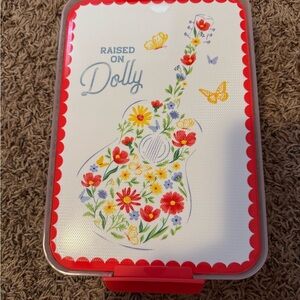 Dolly Floral Guitar Design snack box with dividers